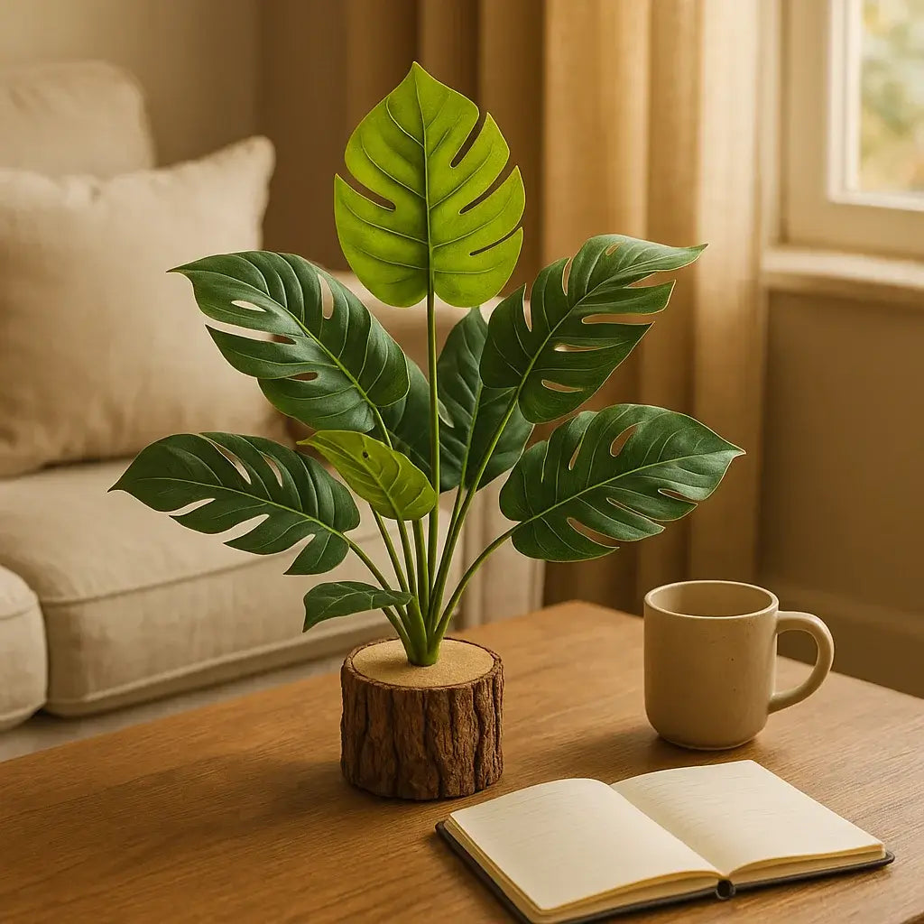 Planta Artificial Monstera Verde Decorativa para Decoração