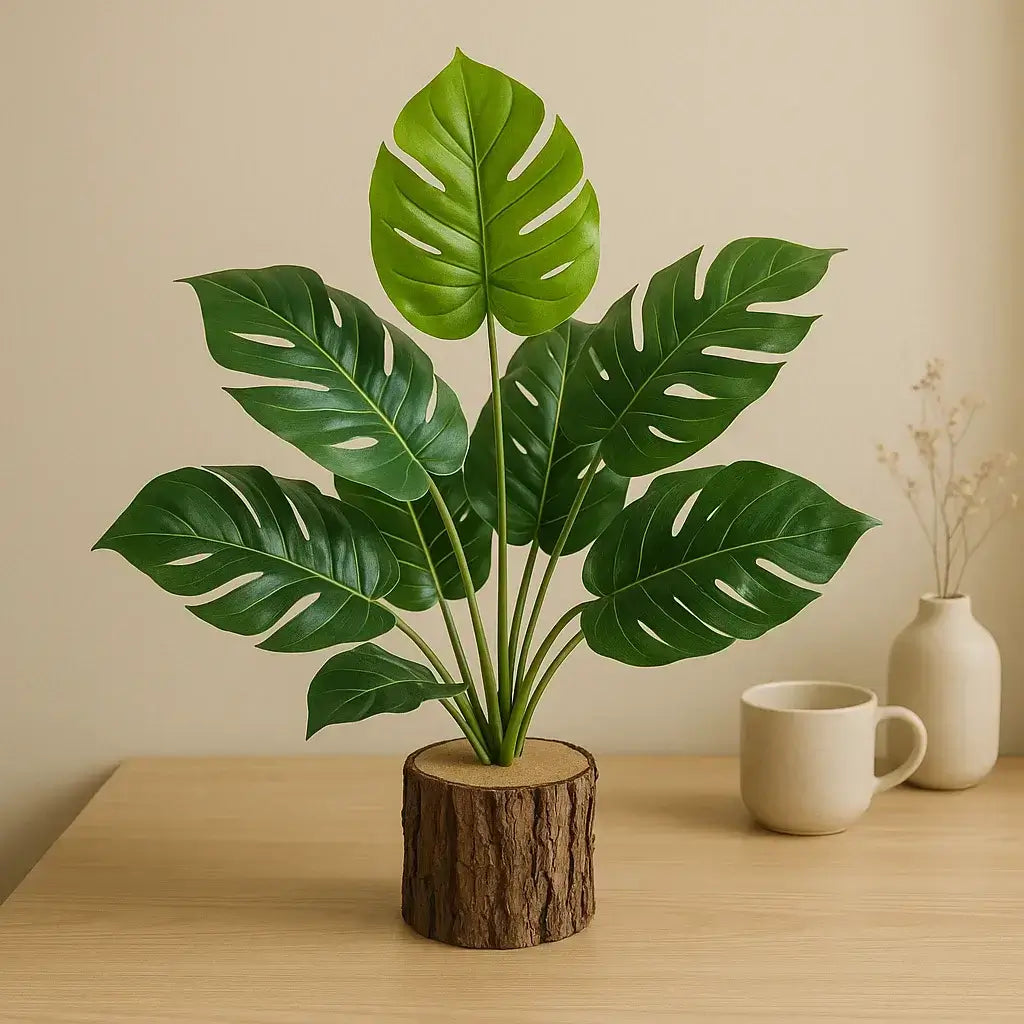 Planta Artificial Monstera Verde Decorativa para Decoração