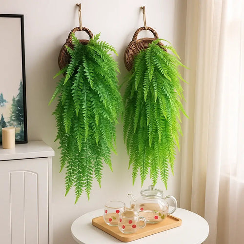 Planta Samambaia Artificial Pendente 90cm Realista