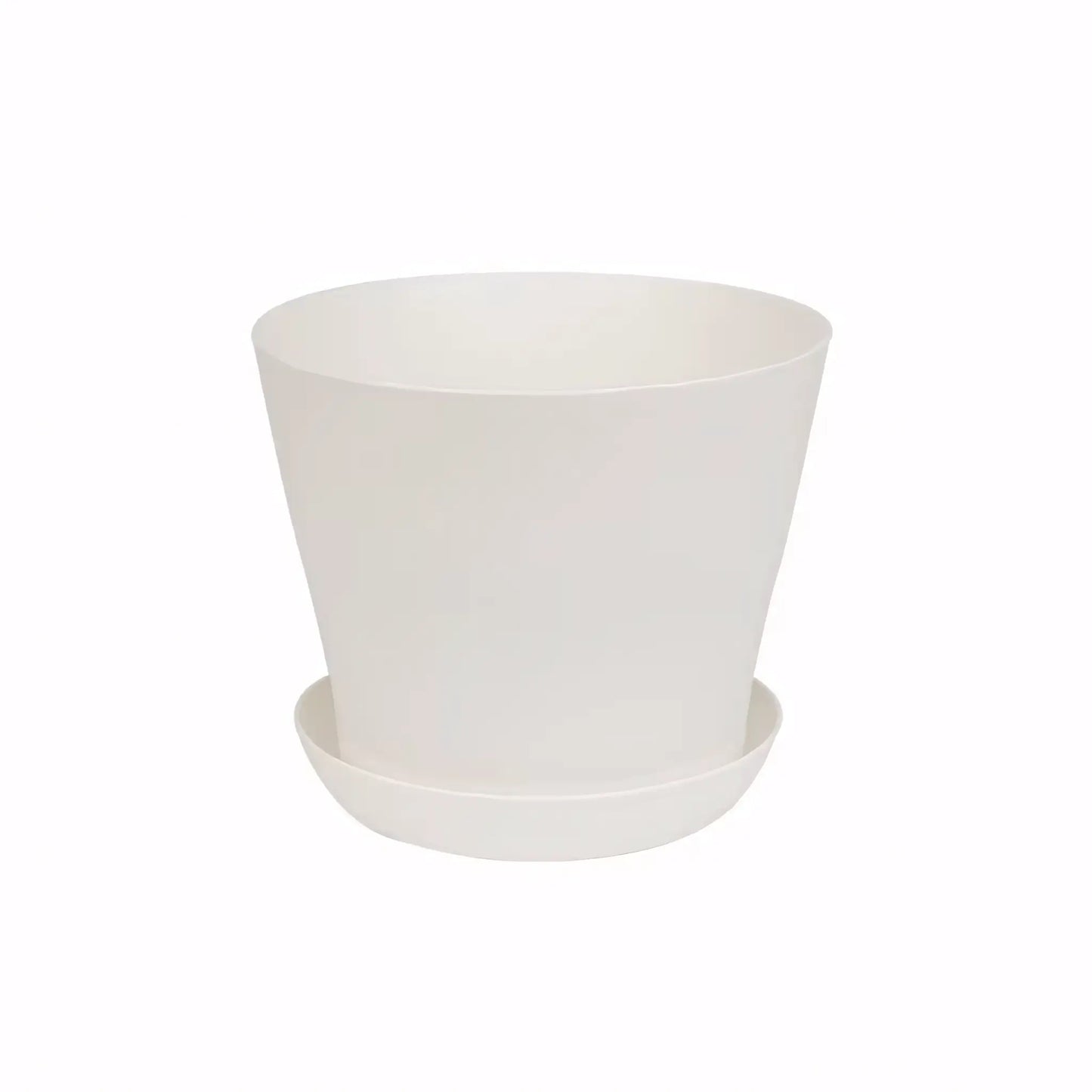 Vaso Colorido para Plantas e Suculentas Plástico Resistente com Prato