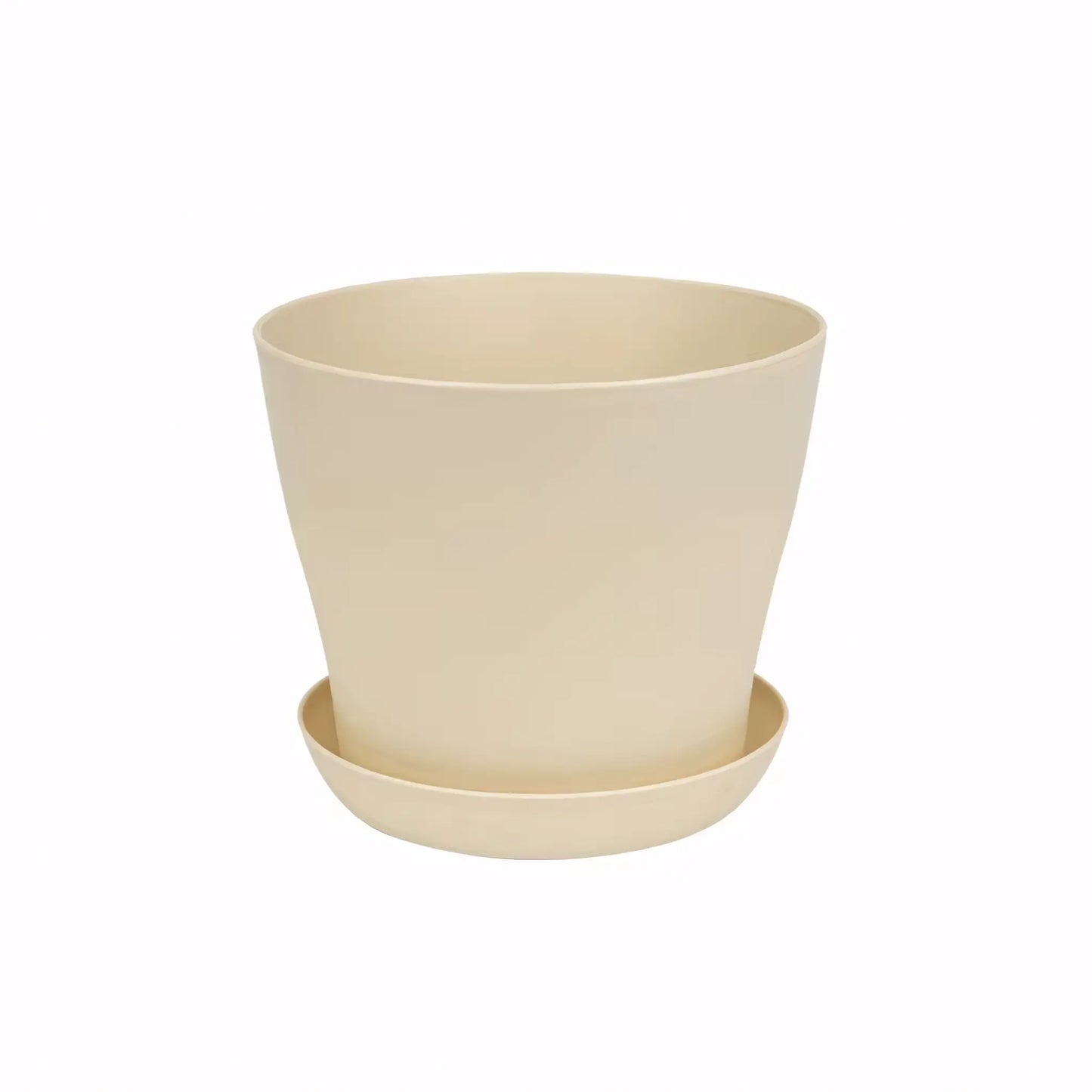 Vaso Colorido para Plantas e Suculentas Plástico Resistente com Prato