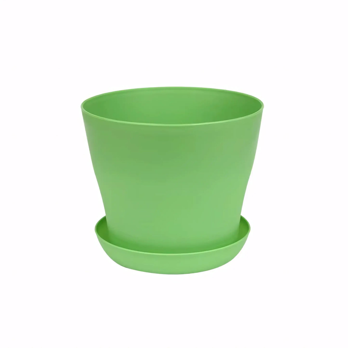 Vaso Colorido para Plantas e Suculentas Plástico Resistente com Prato