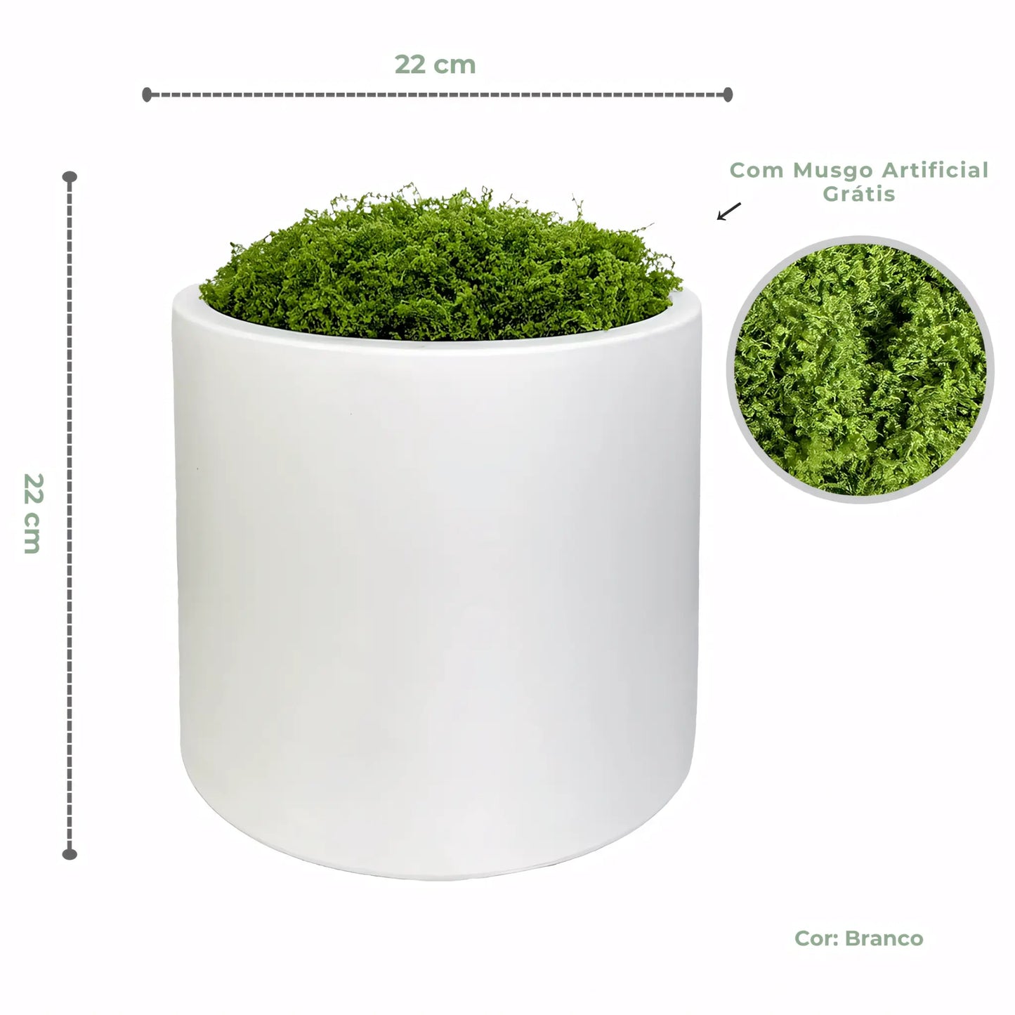 Árvore Artificial de Cerejeira Branca – Planta Decorativa com Flores de Seda e Tronco Natural
