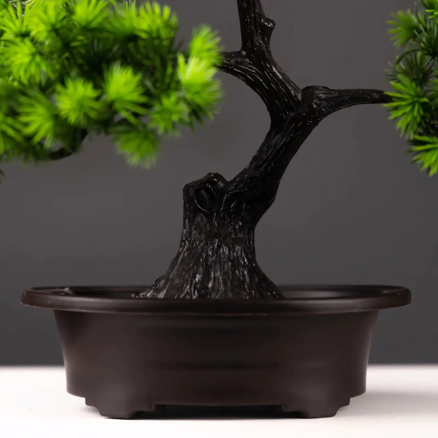 Bonsai Artificial Pinheiro Verde – Árvore Decorativa com Vaso Preto