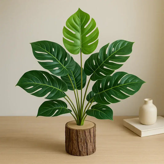 Planta Artificial Monstera Verde Decorativa para Decoração