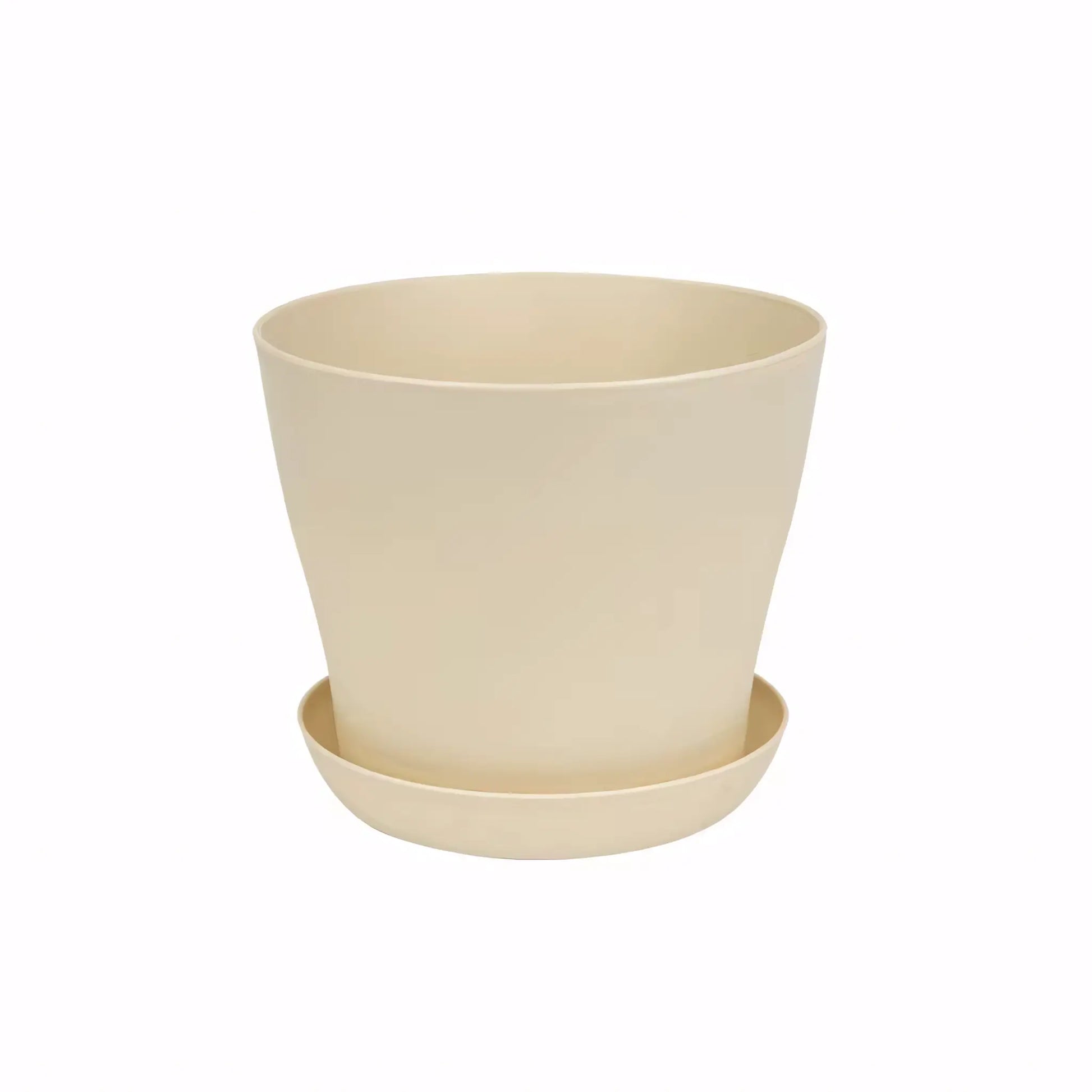 Vaso Colorido para Plantas e Suculentas Plástico Resistente com Prato