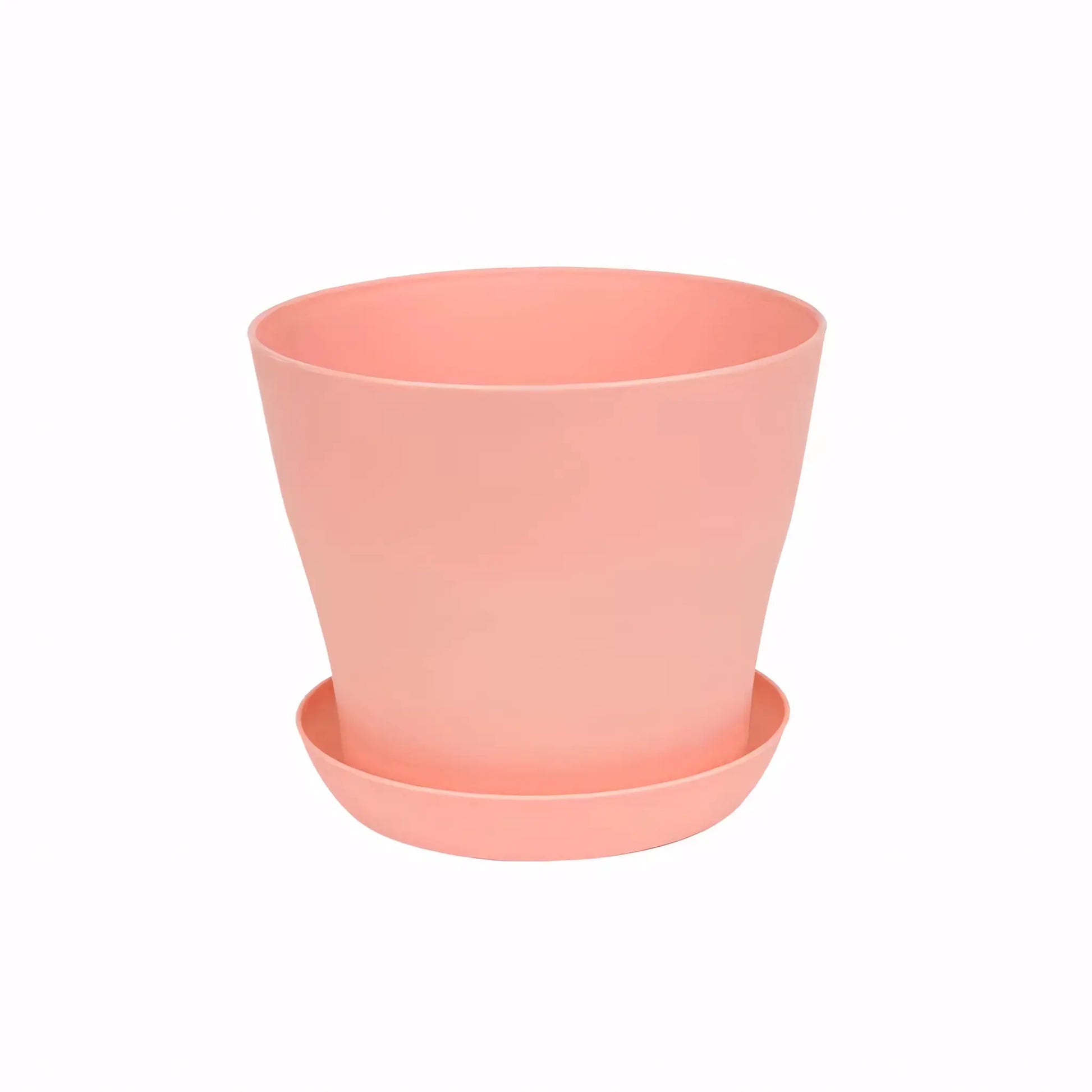 Vaso Colorido para Plantas e Suculentas Plástico Resistente com Prato